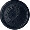 Ekena Millwork Luton Ceiling Medallion (Fits Canopies up to 1 1/8"), Hand-Painted Midnight Dream, 15 3/4"OD x 5/8"P CM16LUMDF - alternate 1